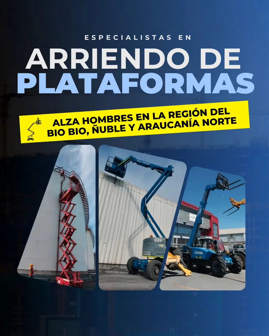 Arriendo de plataformas alzahombre