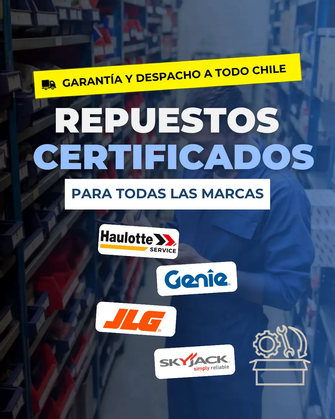 Repuestos certificados para plataformas alzahombre